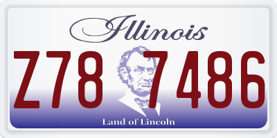 IL license plate Z787486