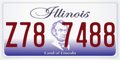 IL license plate Z787488