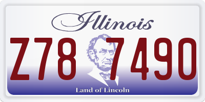 IL license plate Z787490