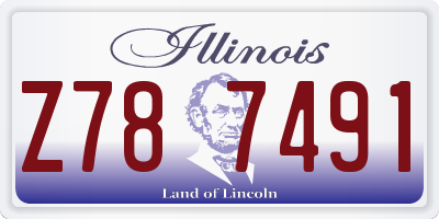 IL license plate Z787491