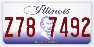 IL license plate Z787492