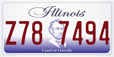 IL license plate Z787494