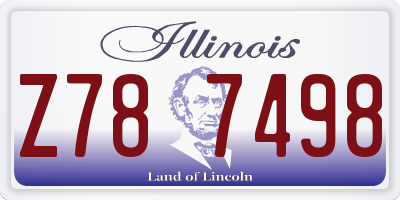 IL license plate Z787498