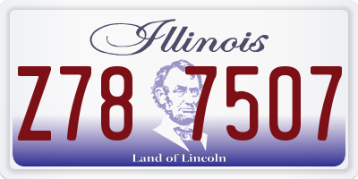 IL license plate Z787507