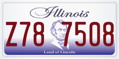 IL license plate Z787508