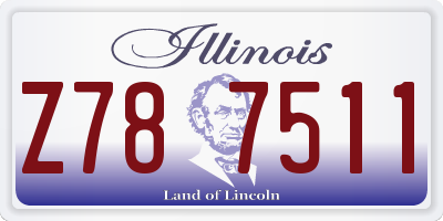 IL license plate Z787511