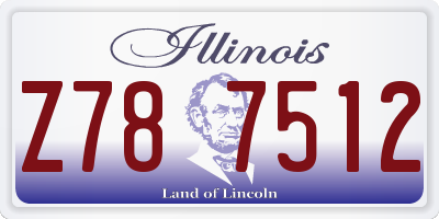 IL license plate Z787512