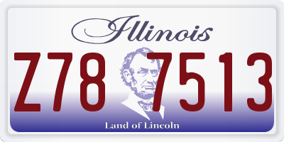 IL license plate Z787513