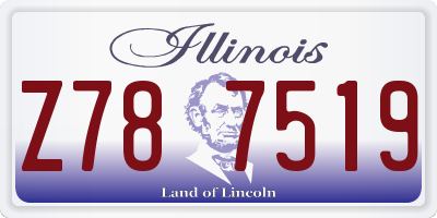 IL license plate Z787519