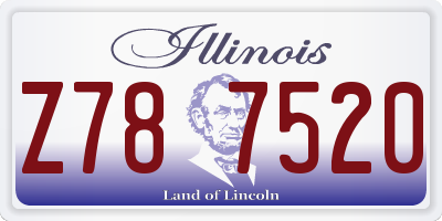 IL license plate Z787520