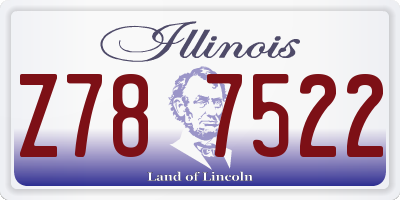 IL license plate Z787522