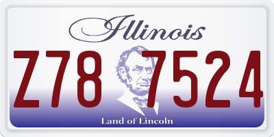 IL license plate Z787524