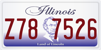 IL license plate Z787526