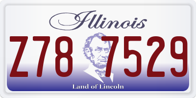IL license plate Z787529