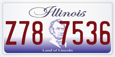 IL license plate Z787536