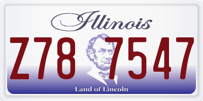 IL license plate Z787547