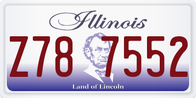 IL license plate Z787552