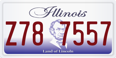IL license plate Z787557
