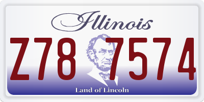 IL license plate Z787574