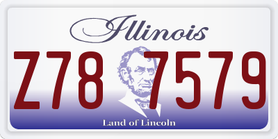 IL license plate Z787579