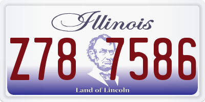 IL license plate Z787586