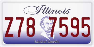 IL license plate Z787595