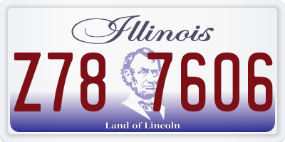 IL license plate Z787606