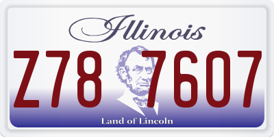 IL license plate Z787607