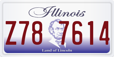 IL license plate Z787614