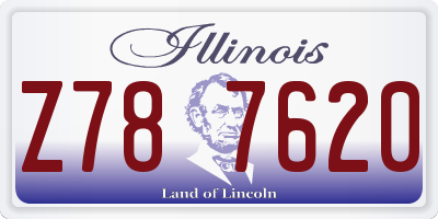 IL license plate Z787620
