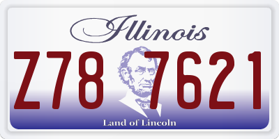 IL license plate Z787621