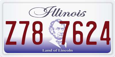 IL license plate Z787624