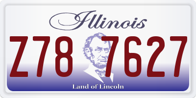 IL license plate Z787627