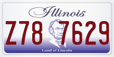 IL license plate Z787629