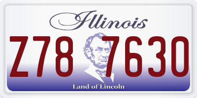 IL license plate Z787630