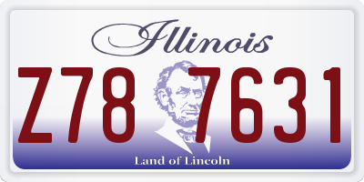 IL license plate Z787631