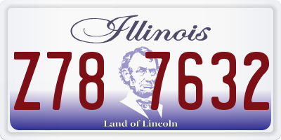 IL license plate Z787632