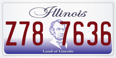 IL license plate Z787636