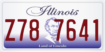 IL license plate Z787641