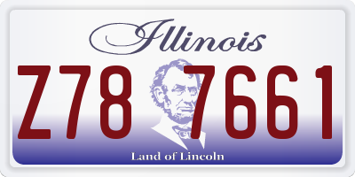 IL license plate Z787661