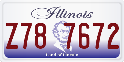 IL license plate Z787672
