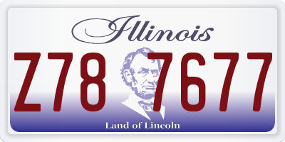 IL license plate Z787677