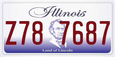 IL license plate Z787687