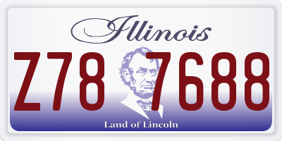 IL license plate Z787688