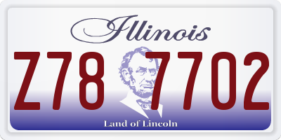 IL license plate Z787702