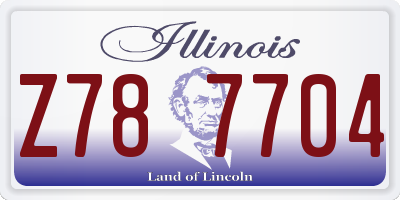 IL license plate Z787704