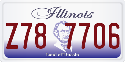 IL license plate Z787706