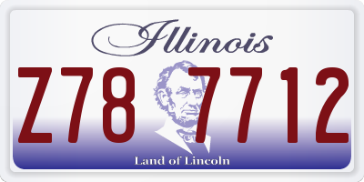 IL license plate Z787712
