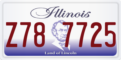 IL license plate Z787725