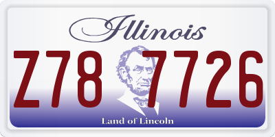 IL license plate Z787726